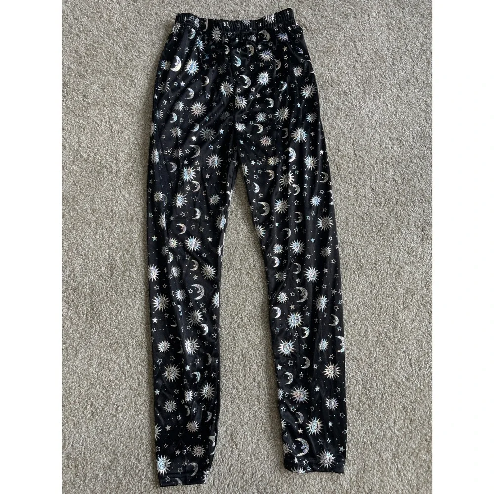 Rubies Coven Witch Costume Girls Medium 7-8 Black Velvet Dress Leggings Hat